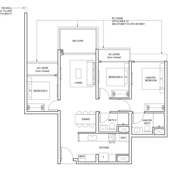 3 Bedrooms 3 Bedrooms