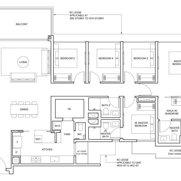 5 Bedrooms 5 Bedrooms