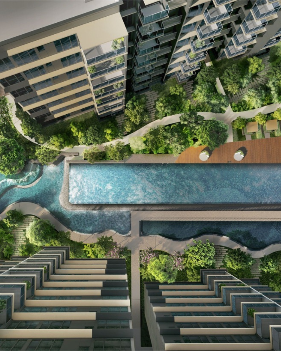 Top View of Swimming Pool